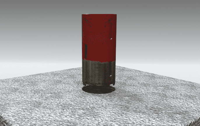 Concrete coring Illustration